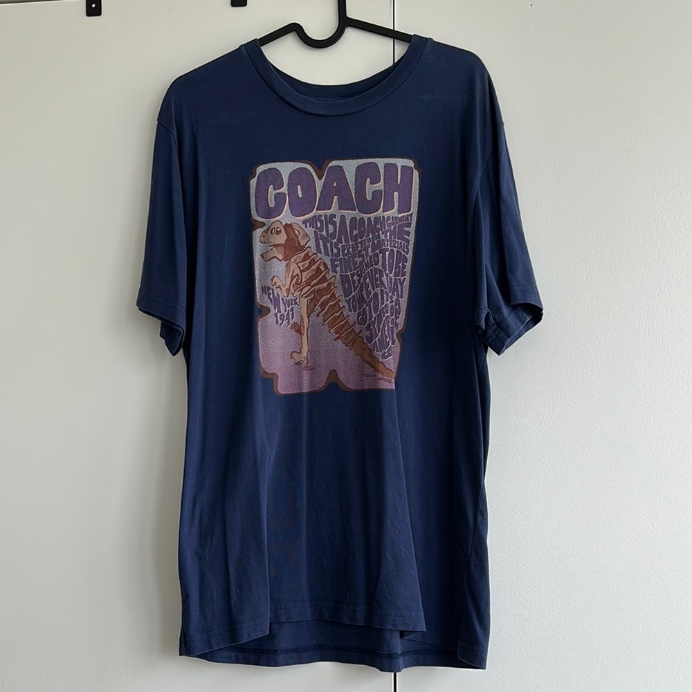 Coach Blue Graphic Short Sleeve Tee